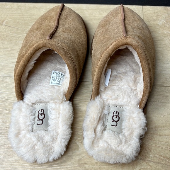 UGG Pearle Faux Fur Lined Scuff Slippers womens size 7 US - Picture 6 of 8